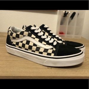 Vans checked board old skool sneakers